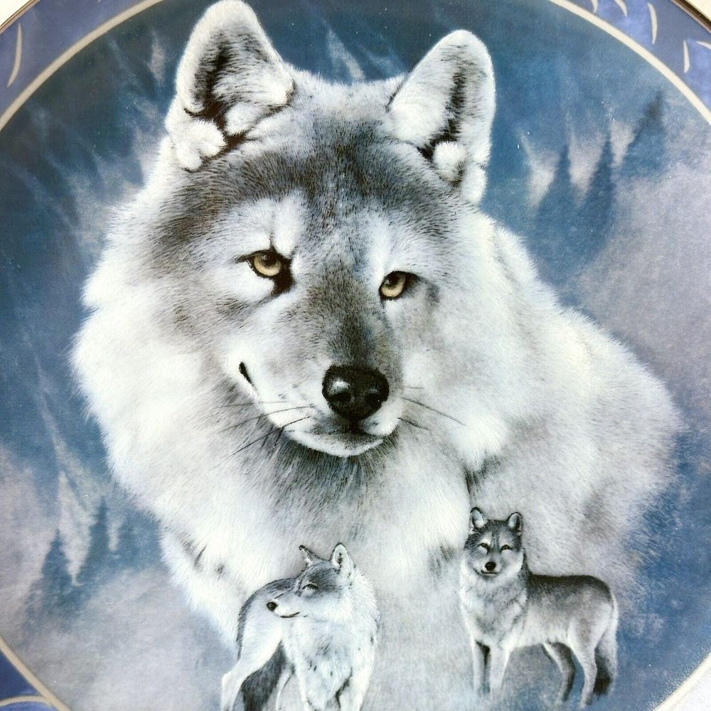 8” Silver Scout The Bradford Exchange Collector Plate Spirit Of The Wilderness - Picture 2 of 4